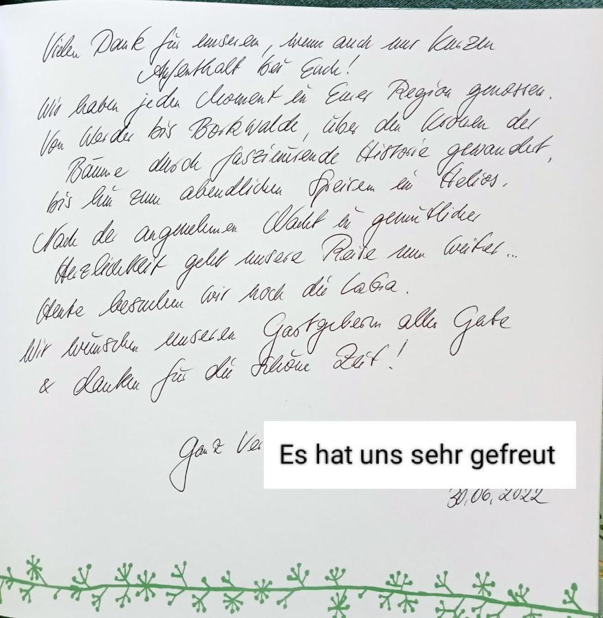 Ferienzimmer Waldzauber Borkwalde Extérieur photo